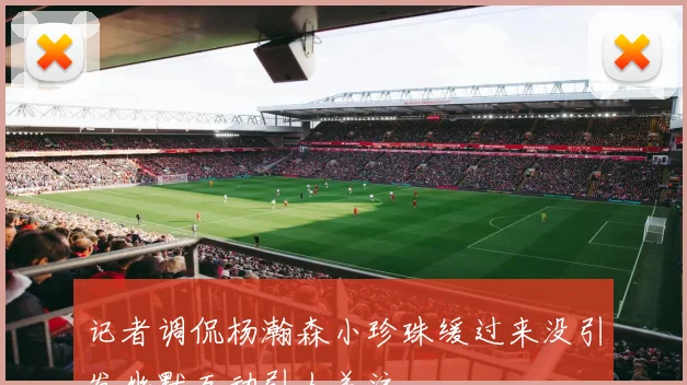 记者调侃杨瀚森小珍珠缓过来没引发幽默互动引人关注